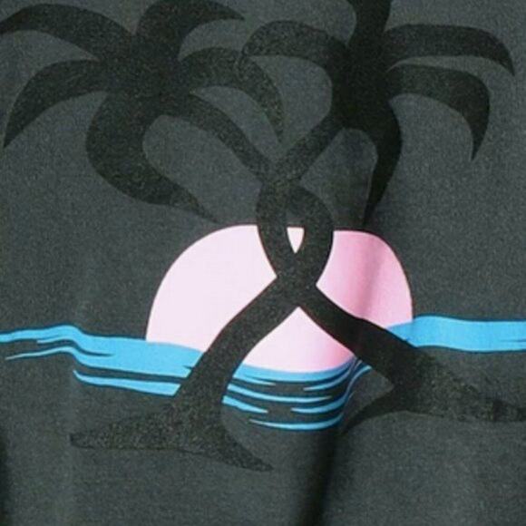 Palm Angels cropped dark gray T shirt L - Picture 3 of 12